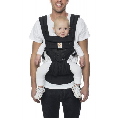 에르고베이비 Ergobaby Omni 360 Cool Air Mesh All-in-One Ergonomic Baby Carrier, All Carry Positions, Newborn to Toddler, ICY Mint