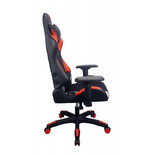  Raynor Gaming Energy Pro Series Gaming Chair Ergonomic Outlast Technology High-Back Racing Style Height Adjustable 4D Armrests Mesh and PU Leather with Lumbar Support Cushion and H