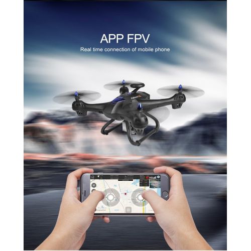  DICPOLIA Remote Control X183S 5G 1080P WiFi FPV Camera6-Axis Gyro GPS Drone LED Follow Me Large RC Quadcopter with Camera,Outdoor Racing Controllers Helicopters 4 Channnel Planes for Kids A