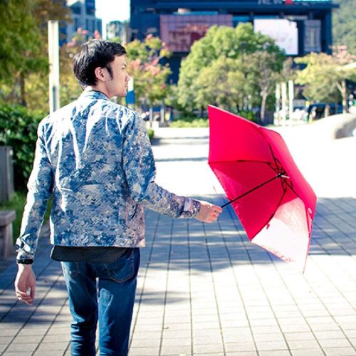  Windproof Totes Mini Umbrella - Worlds Lightest Folding Parasol Weights Only 3 oz by A.Brolly (TUBE Burgundy)