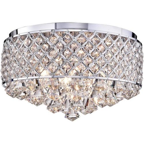  Warehouse of Tiffany RL8161CH Traditional Encantadia Crystal 15 -Finish Chandelier, 15 D x 9 H, Chrome