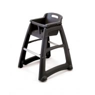 Rubbermaid Commercial Products Sturdy High-Chair for Child/Baby/Toddler, Unassembled, Platinum (FG781408PLAT)