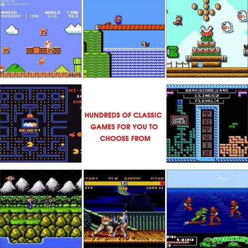  [아마존베스트]MEEPHONG Retro Game Console, AV Output NES Console Built-in Hundreds of Classic Video Games