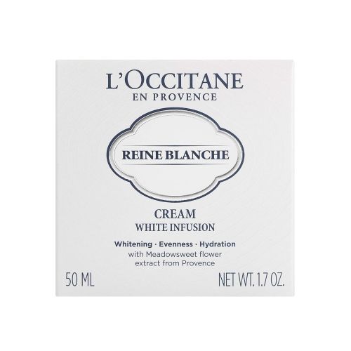  LOccitane Reine Blanche Brightening Face Cream To Hydrate Skin To Help Even Out The Appearance Of Skin Tone, 1.7 oz.