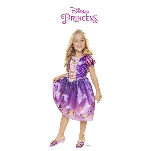 디즈니 Disney Princess 4315 Rapunzel Explore Your World Dress, Size: 4-6x, Purple/
