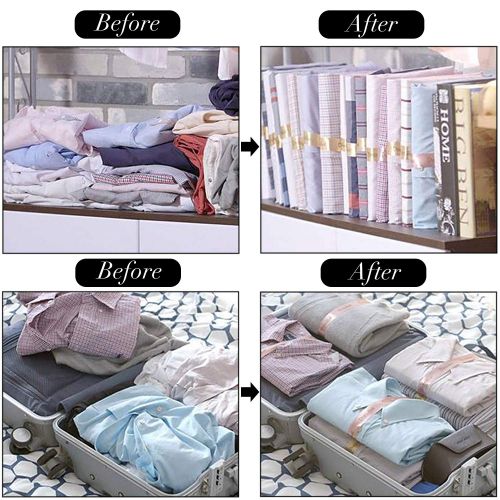  JUSTDOLIFE Clothes Folder, 20Pcs T Shirt Folder Closet Foldable Storage Organizer DressBook T Shirt Folding Board Quick and Easy Suit for Any Home Adult and Kids Clothes (20Pcs)