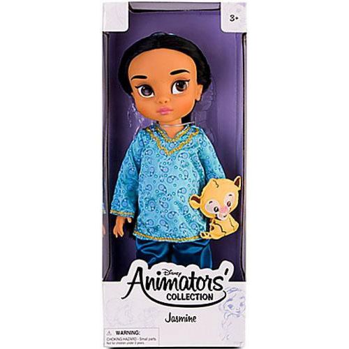디즈니 Disney Princess Animators Collection Toddler Doll 16 H - Jasmine with Plush Friend Raja