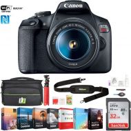 Canon 2727C002 EOS Rebel T7 Digital SLR Camera with 18-55mm f/3.5-5.6 is II Lens Bundle with 32GB Memory Card, Photo and Video Editing Suite, Deco Gear Camera Bag and Accessories (