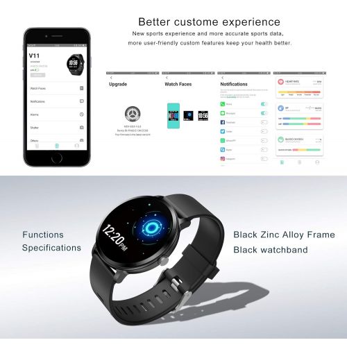  Winnes Fitness Tracker, Couple Watch Smart Watch Waterproof Multi Exercise Mode Sports Bracelet with Heart Rate&Blood Pressure&Sleep Monitor Compatible iOS&Android,Pefect Gift