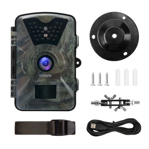  Victure Trail Game Camera 1080P 12MP Wildlife Camera Motion Activated Night Vision 20m with 2.4 LCD Display IP66 Waterproof Design for Wildlife Hunting and Home Security