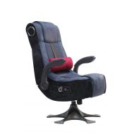 X Rocker X-Rocker 5129201 Pedestal Video Gaming Chair 2.1 Wireless Microfiber Mesh, BlueCharcoal
