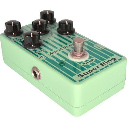  Aural Dream Super Ring Guitar Effects Pedal with 2 Ring modes and 6 waves simulating Tubular Bell,Chime and Bells sound,true bypass