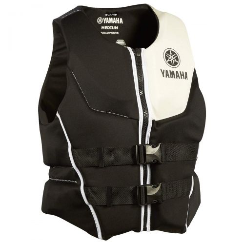  OEM Yamaha Mens Neoprene 2-Buckle PFD Life Jacket Vest (White,Small)