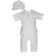 Little Things Mean A Lot Waffle Pique Boys Christening Baptism Coverall