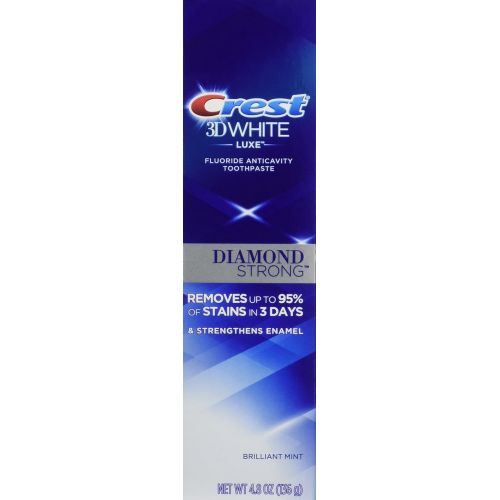  Crest 3D White Luxe Diamond Strong Toothpaste, 4.8 Ounce (Pack of 24)