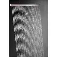 BalsaCircle 3 ft x 9 ft Clear Iridescent Faux Crystal Beaded Curtain