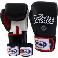 Fairtex Muay Thai Boxing Gloves BGV1 Black White Red Gloves & Handwraps Size : 10 12 14 16 oz Training & Sparring All Purpose Gloves for Kick Boxing MMA K1 Tight Fit Design