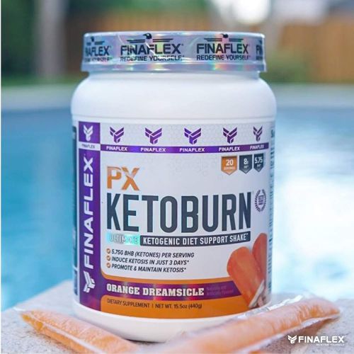  FINAFLEX KETOBURN, 20 Servings, Orange Dreamsicle, Induce & Maintain Ketosis, Built for Keto Diet, BHB (Ketones) + MCT, Engage Ketosis in 3 Days, Use Stored Fat as Energy, Ketogenic Diet Su
