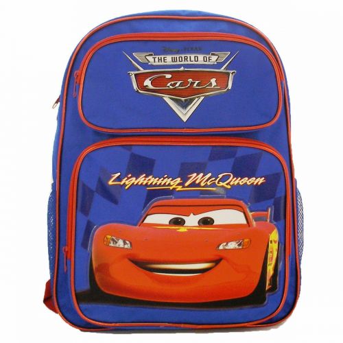  Beyondstore Disney Cars 16 Large School Backpack Blue Lighting McQueen @Licensed Product@
