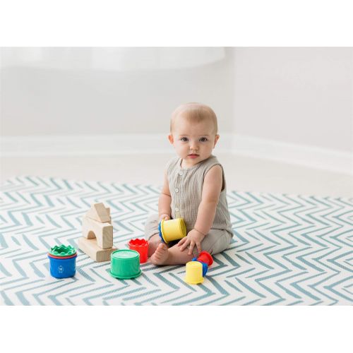  Wander & roam Baby Play mat | one-Piece Reversible Foam Floor mat | Large | eco-Friendly | Extra Soft | Non-Toxic | 6.5ft x 4.5ft (Grey)