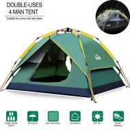 Hewolf Camping Tent Instant Setup - Waterproof Pop up Lightweight Easy up Tent Fast Pitch 3 Man Tent for Camping Backpacking