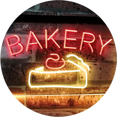  Visit the ADVPRO Store ADVPRO Bakery Cake Shop Dual Color LED Neon Sign Red & Yellow 16 x 12 st6s43-i2380-ry