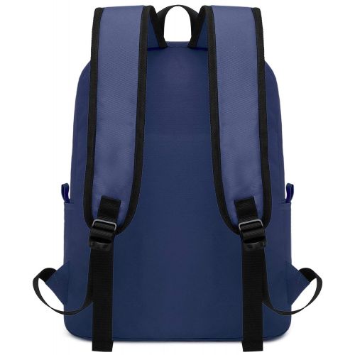  Abshoo Classic Basic Lightweight Backpack for School Water Resistant Casual Daypack Backpacks Bookbag (Navy)