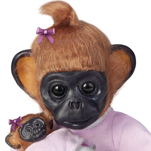  The Ashton-Drake Galleries Cindy Sales Lifelike Monkey Doll Holds a Miniature Baby Monkey Doll