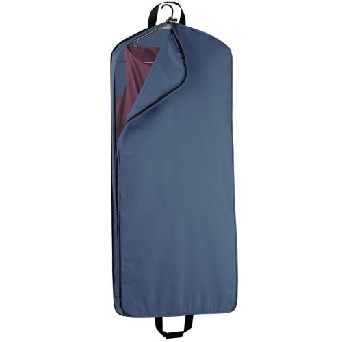  Wally Bags WallyBags 52 Inch Dress Length Garment Bag with Pocket, Navy - One Size