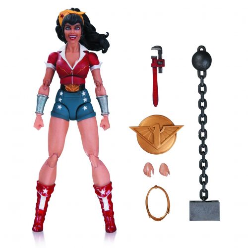  Diamond Comic Distributors Wonder Woman: ~6.75 DC Comics Designer Series Bombshells Action Figure + 1 Official DC Trading Card Bundle (34552)