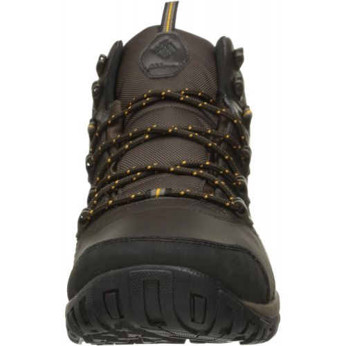 컬럼비아 Columbia Mens Peakfreak Venture Mid Omni-Heat Waterproof Wide-W Hiking Boots, Cordovan/Caramel, 10 B US