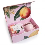[아마존핫딜][아마존 핫딜] Tea Forte Jardin Gift Set with Pink Cafe Cup, Tea Tray and 10 Handcrafted Pyramid Tea Infuser Bags