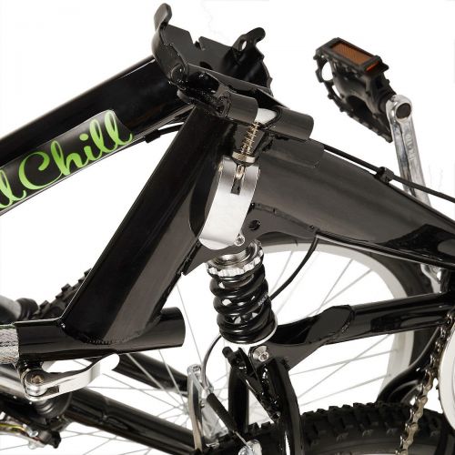  Goplus New 26 Folding 6 Speed Mountain Bike Bicycle School Sport Black Shimano Parts