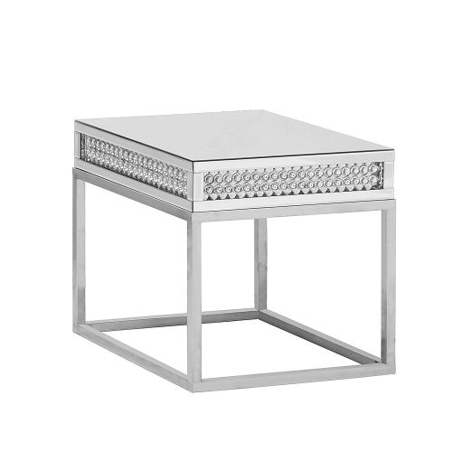  Coffee table Best Quality Furniture CT160-161-161 CT160-1-1 Coffee 2 End Table, Silver