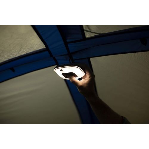  Odoland OZARK TRAIL 4 Person Camping Dome Tent Bundle 100 Lumen Deluxe LED Tent Light - Camping
