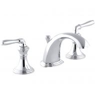 KOHLER Devonshire 2-Handle Widespread Bathroom Sink Faucet with Metal Drain Assembly in Polished Chrome, K-394-4-CP