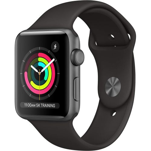 애플 Apple Watch Series 3 42mm Smartwatch (GPS Only, Silver Aluminum Case, White Sport Band) MTF22LLA