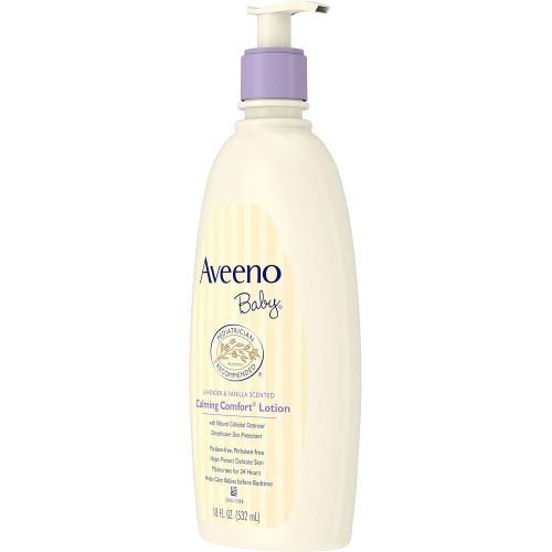  Aveeno Baby Calming Comfort Moisturizing Lotion with Lavender, Vanilla and Natural Oatmeal, 18 fl. oz