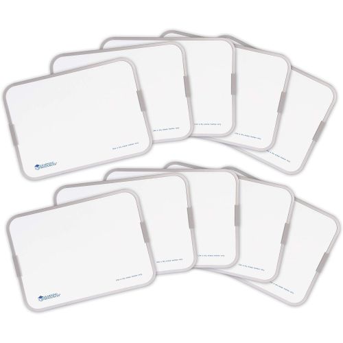  Learning Resources 9x12 Inch Dry Erase Boards, Set of 10