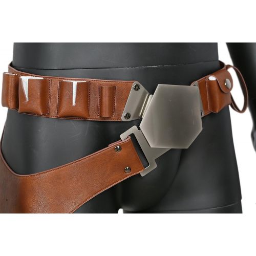  Xcoser Han Solo Belt with Buckle Holster Handmade PU Prop for Cosplay Costume Accessory