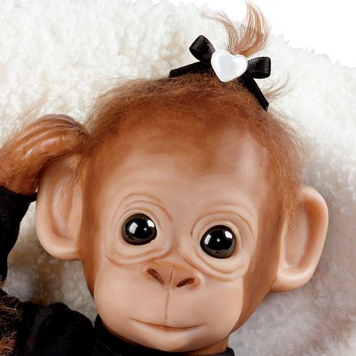  The Ashton-Drake Galleries Baby Chimpanzee Doll: Baby Binti by Ashton Drake