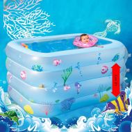 YYCYY Folding Tub Inflatable Baby Swimming Pool Newborn Home Insulation Indoor Oversized Paddling Pool,Blue()