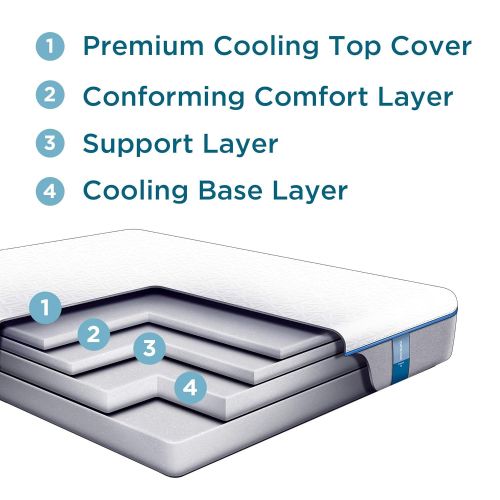 템퍼페딕 Tempur-Pedic TEMPURCloud Prima Medium-Soft Mattress, Luxury Cooling Memory Foam Layers, Full, Made in USA, 10 Year Warranty