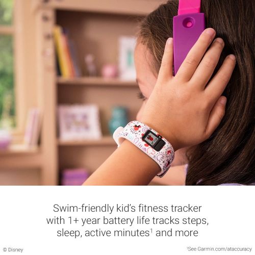 가민 Garmin vivofit jr 2, Kids Fitness/Activity Tracker, 1-year Battery Life, Adjustable Band, Minnie Mouse