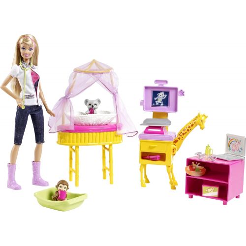 바비 Barbie I Can Be Zoo Doctor Doll Playset