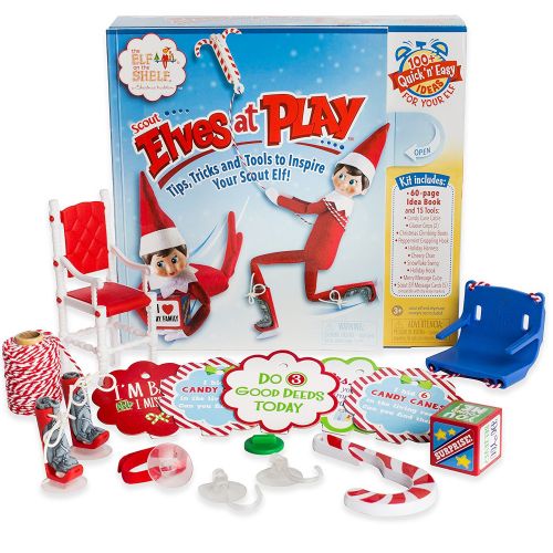  The Elf on the Shelf: A Christmas Tradition - Brown Eyed North Pole Elf Girl with Elves at Play Kit