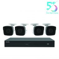 LaView 8 Channel 5MP Business and Home Security Cameras System 1TB HDD Surveillance DVR with 4 5MP Color Night Vision Bullet Cameras