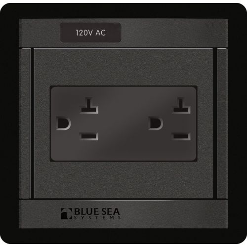  Blue Sea Systems 360 Panel with 120V AC Dual Outlet