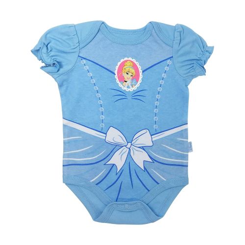 디즈니 Disney Princess Baby Girls 5 Pack Bodysuits Belle Cinderella Snow White Aurora