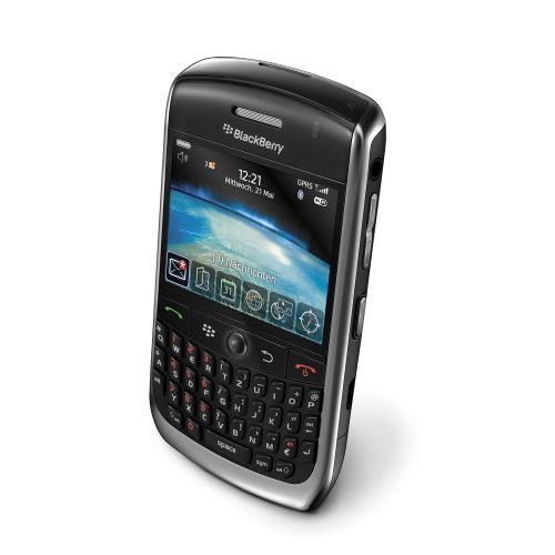 블랙베리 BlackBerry Curve 8900 Javelin Unlocked Phone with 3.2 MP Camera, GPS Navigation, Stereo Bluetooth, and MicroSD Slot - no Warranty (Black)